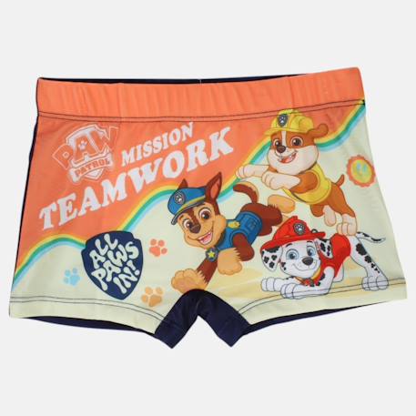 Boxer de bain garçon imprimé pat patrouille Orange 3 - vertbaudet enfant 