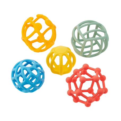 Lot de 5 flexi balles - arc-en-ciel Multi-coloured 1 - vertbaudet enfant 