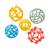 Lot de 5 flexi balles - arc-en-ciel Multi-coloured 1 - vertbaudet enfant 