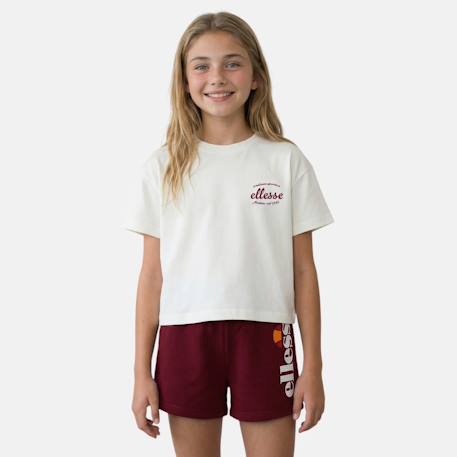 Pack de 2 t-shirts et short fille Bordeaux 4 - vertbaudet enfant 