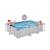 Piscine tubulaire rectangulaire 300x200x65cm avec pompe filtrante Gris+Gris clair+Vert 10 - vertbaudet enfant 