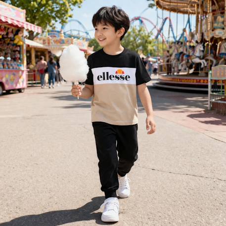 T-shirt manches courtes garçon avec imprimé Beige 2 - vertbaudet enfant 