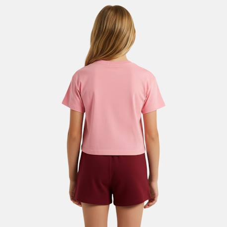 Pack de 2 t-shirts et short fille Bordeaux 6 - vertbaudet enfant 