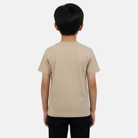 T-shirt manches courtes garçon avec imprimé Beige 3 - vertbaudet enfant 