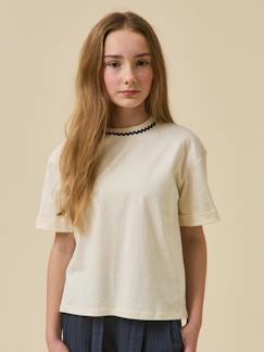 T-shirt  en coton biologique - collection junior  - vertbaudet enfant