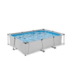 Jouet-Jeux de plein air-Piscine tubulaire rectangulaire 300x200x65cm avec pompe filtrante