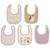 Lot de 5 bavoirs imperméables flower fairies Rose, jaune, violet 2 - vertbaudet enfant 