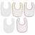 Lot de 5 bavoirs imperméables flower fairies Rose, jaune, violet 3 - vertbaudet enfant 