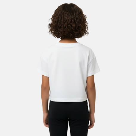 Top manches courtes fille avec imprimé Blanc 3 - vertbaudet enfant 