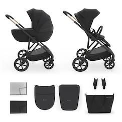 Puériculture-Poussette évolutive 2 en 1 suspension améliorée pour enfants à 22 kg