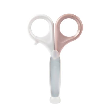 Ciseaux coupe-ongles pour bébé avec bout rond Rose ancienne+Vert bleu 2 - vertbaudet enfant 