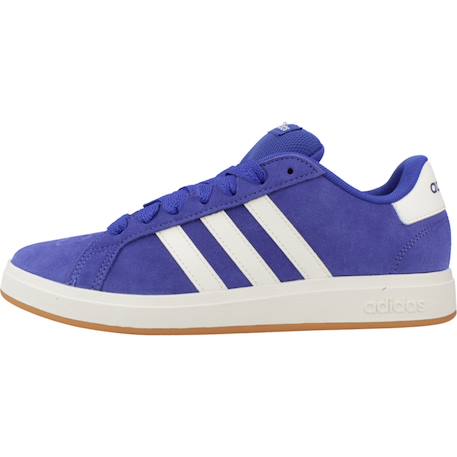 Baskets garçon en cuir à lacets rétro Bleu 2 - vertbaudet enfant 