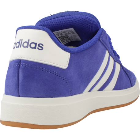 Baskets garçon en cuir à lacets rétro Bleu 3 - vertbaudet enfant 