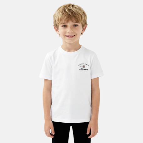 T-shirt manches courtes garçon avec imprimé Blanc 1 - vertbaudet enfant 