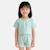 T-shirt avec logo et short fille Vert 1 - vertbaudet enfant 