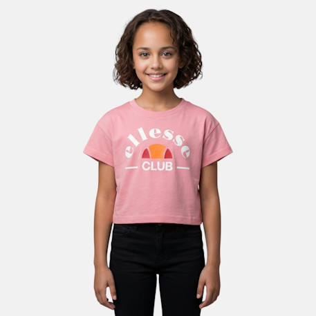 Top manches courtes fille avec imprimé Rose 1 - vertbaudet enfant 