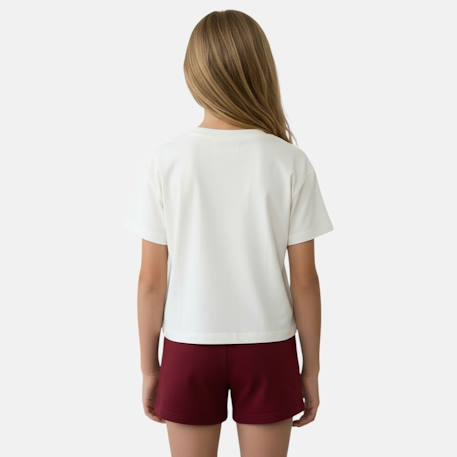 Pack de 2 t-shirts et short fille Bordeaux 5 - vertbaudet enfant 