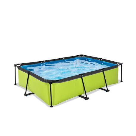 Piscine tubulaire rectangulaire 300x200x65cm avec pompe filtrante Gris+Gris clair+Vert 13 - vertbaudet enfant 