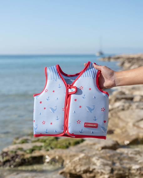 Gilet natation enfant neoprene et epe Bleu+Blue+Pink+Rose+Rose fleurs+Vert 12 - vertbaudet enfant 