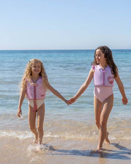 Gilet natation enfant neoprene et epe Bleu+Blue+Pink+Rose+Rose fleurs+Vert 15 - vertbaudet enfant 