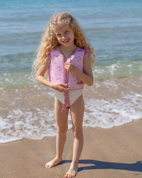 Gilet natation enfant neoprene et epe Bleu+Blue+Pink+Rose+Rose fleurs+Vert 26 - vertbaudet enfant 