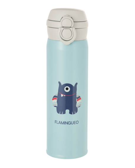 Gourde enfant avec paille isotherme 480 ml Multicolore+Violet 5 - vertbaudet enfant 