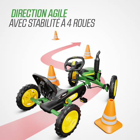 Kart à pédales enfants 3ans+ - John Deere Green/yellow 4 - vertbaudet enfant 