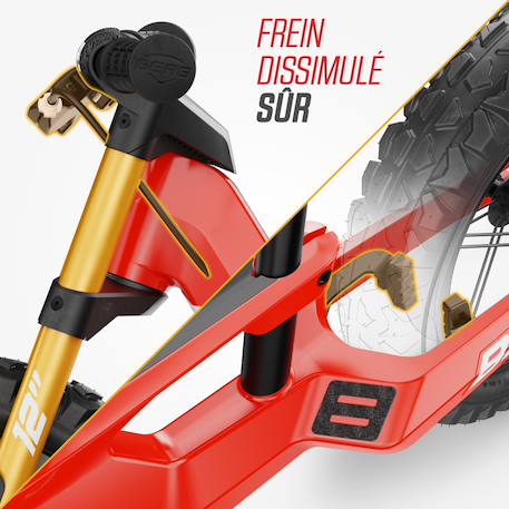 Draisienne enfant tout terrain - 12 pouces Beige+Green+Red 16 - vertbaudet enfant 