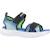 Sandales enfant garçon en textile légère souple Bleu+Bleu bklm+Bleu vert 17 - vertbaudet enfant 