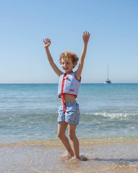 Gilet natation enfant neoprene et epe Bleu+Blue+Pink+Rose+Rose fleurs+Vert 11 - vertbaudet enfant 