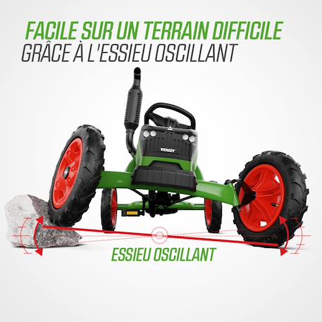 Kart à pédales enfant 3ans+ - Fendt Green/red 3 - vertbaudet enfant 