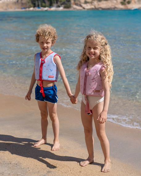 Gilet natation enfant neoprene et epe Bleu+Blue+Pink+Rose+Rose fleurs+Vert 29 - vertbaudet enfant 
