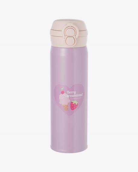 Gourde enfant avec paille isotherme 480 ml Multicolore+Violet 11 - vertbaudet enfant 