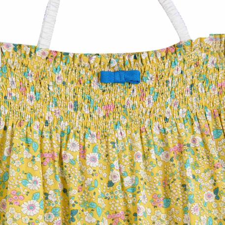 Jupe  longue fleurie   esmeralda Jaune fleuri+Orange vert 4 - vertbaudet enfant 