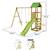 Aire de jeux bois enfant : plateforme 120 cm avec toboggan walli Vert 3 - vertbaudet enfant 