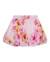Jupe fille à imprimé hibiscus avec effet ballon Rose 1 - vertbaudet enfant 