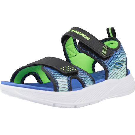 Sandales enfant garçon en textile légère souple Bleu+Bleu bklm+Bleu vert 16 - vertbaudet enfant 