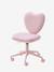 Chaise à roulette enfant cœur rose 1 - vertbaudet enfant 