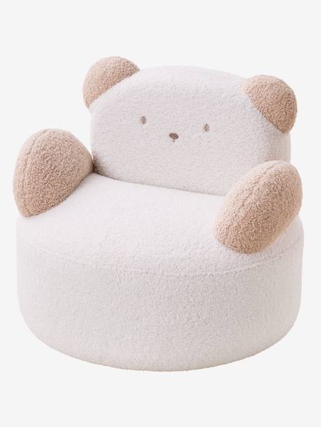 Fauteuil pivotant enfant ourson bouclette blanc 3 - vertbaudet enfant 