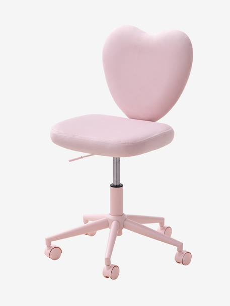 Chaise à roulette enfant cœur rose 2 - vertbaudet enfant 