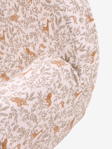 Fauteuil mousse gaze de coton beige imprimé 2 - vertbaudet enfant 