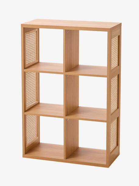 Meuble à cases 6 cases cannage bois 2 - vertbaudet enfant 