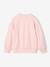 Sweat fille col rond rose pâle 2 - vertbaudet enfant 