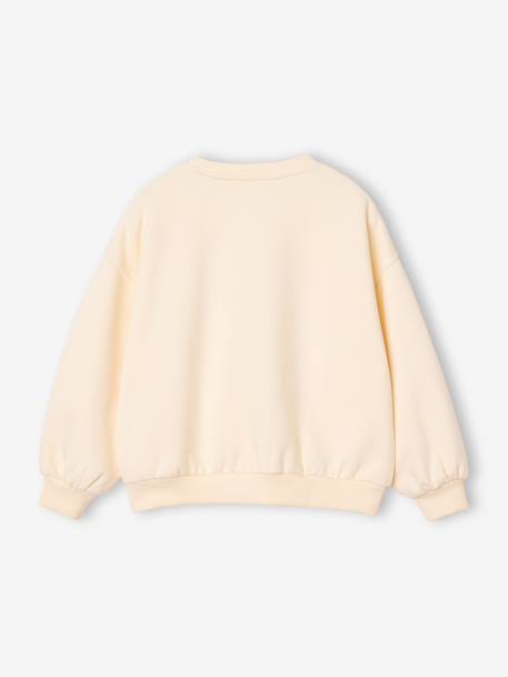 Sweat fille manches longues vanille 2 - vertbaudet enfant 