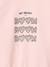 Sweat fille col rond rose pâle 3 - vertbaudet enfant 
