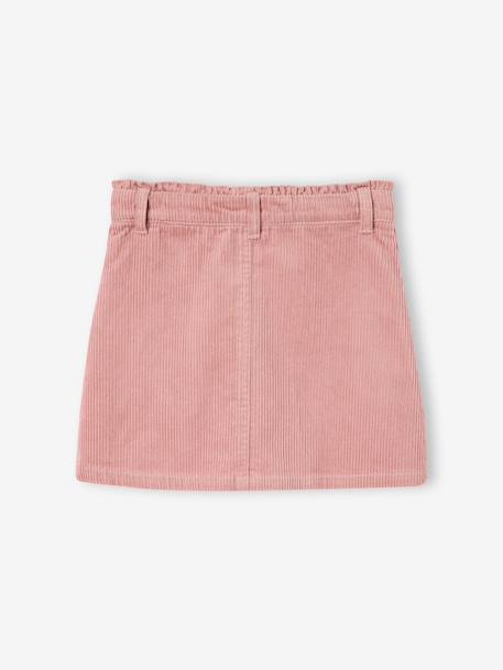 Jupe fille camel+marine+mauve 10 - vertbaudet enfant 