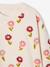 Sweat fille col rond écru+ivoire+rose pâle+taupe 3 - vertbaudet enfant 