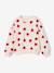 Sweat fille col rond écru+ivoire+rose pâle+taupe 4 - vertbaudet enfant 