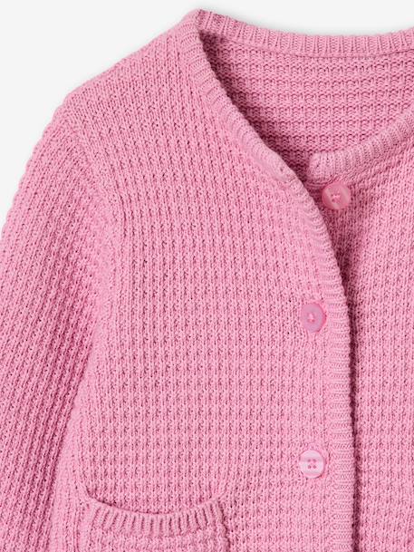 Gilet fille boutonné lilas 3 - vertbaudet enfant 