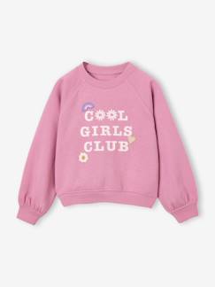 -Sweat fille manches longues col rond